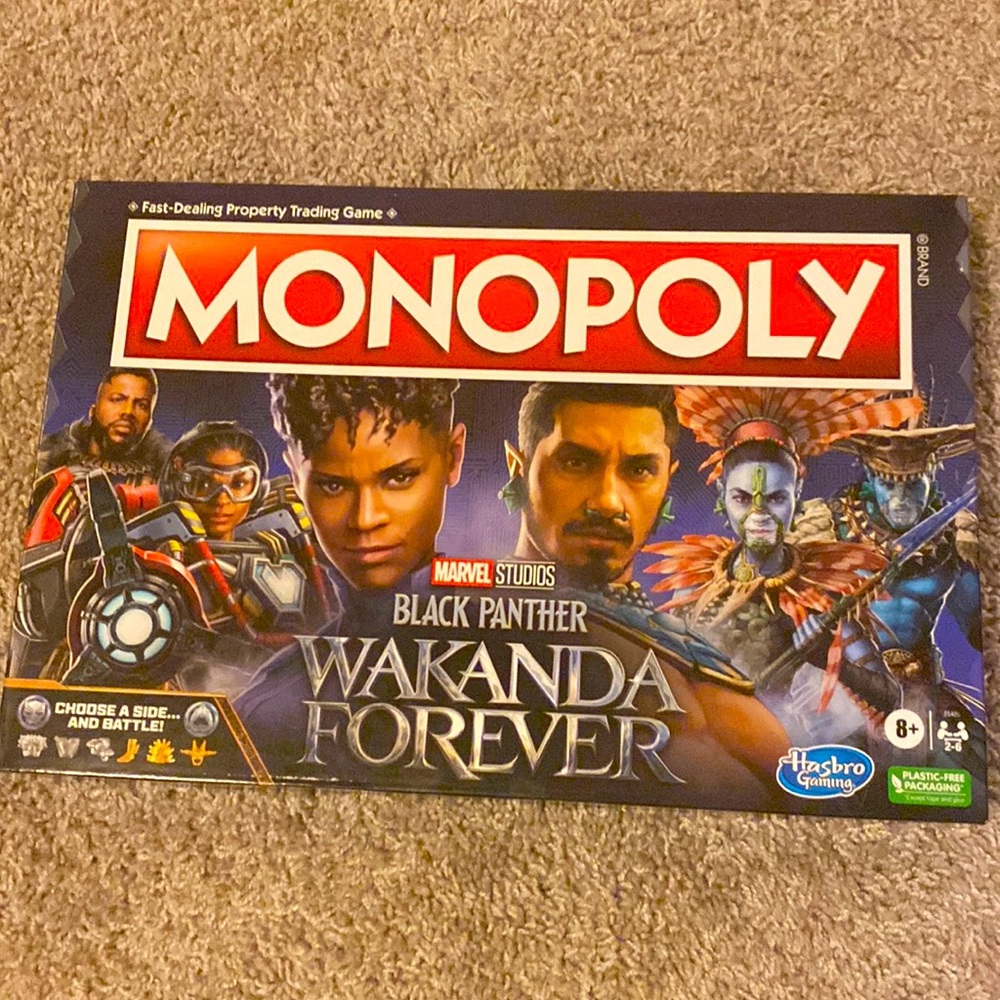 New!!! Wakanda Forever Monopoly Board Game